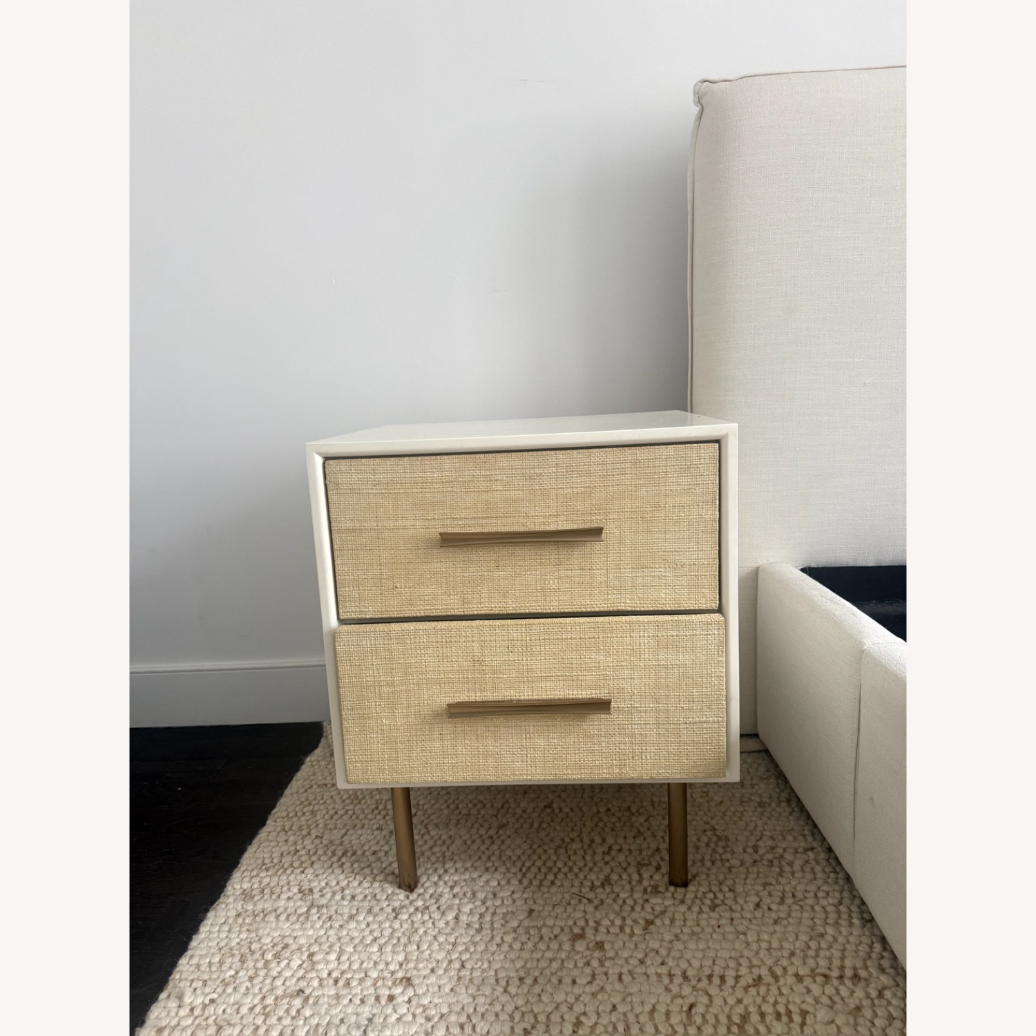 West Elm Margot Raffia Nightstand - image-4