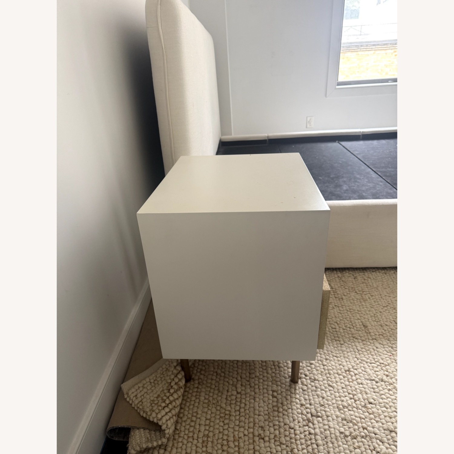 West Elm Margot Raffia Nightstand - image-3