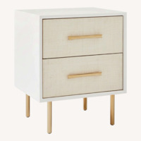 West Elm Margot Raffia Nightstand