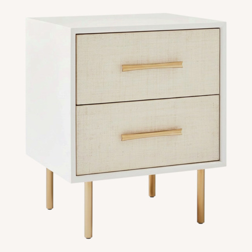 Used West Elm Margot Raffia Nightstand for sale on AptDeco