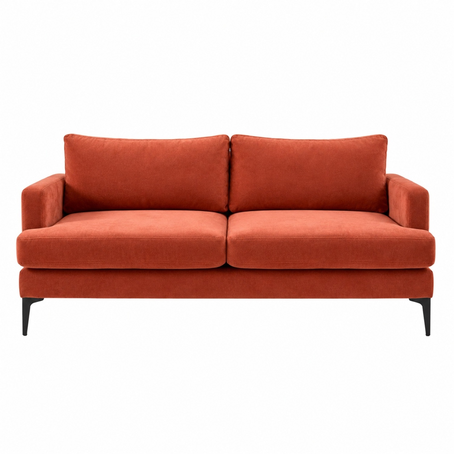 West Elm Andes Sofa Brick Velvet - image-4