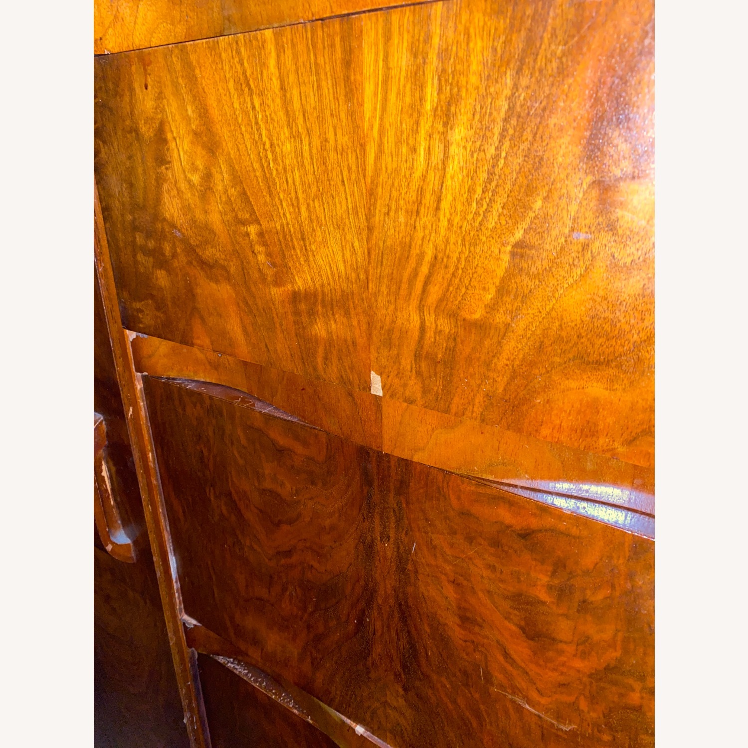 Tri Bond Vintage Art Deco Waterfall Armoire - image-7