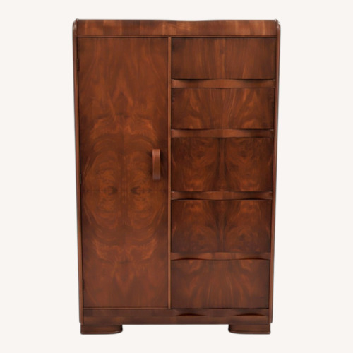 Used Tri Bond Vintage Art Deco Waterfall Armoire  for sale on AptDeco