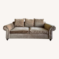 Domain Furniture Light Brown Fabric 2 Seater Sofa