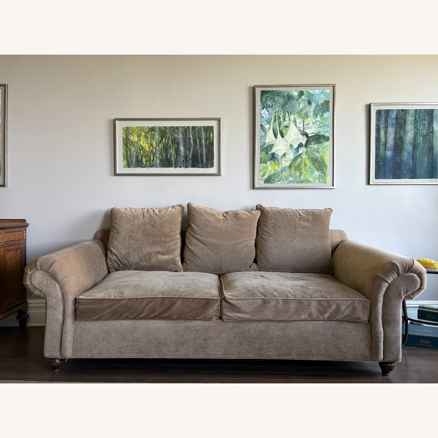 Domain Furniture Light Brown Fabric 2 Seater Sofa - image-1