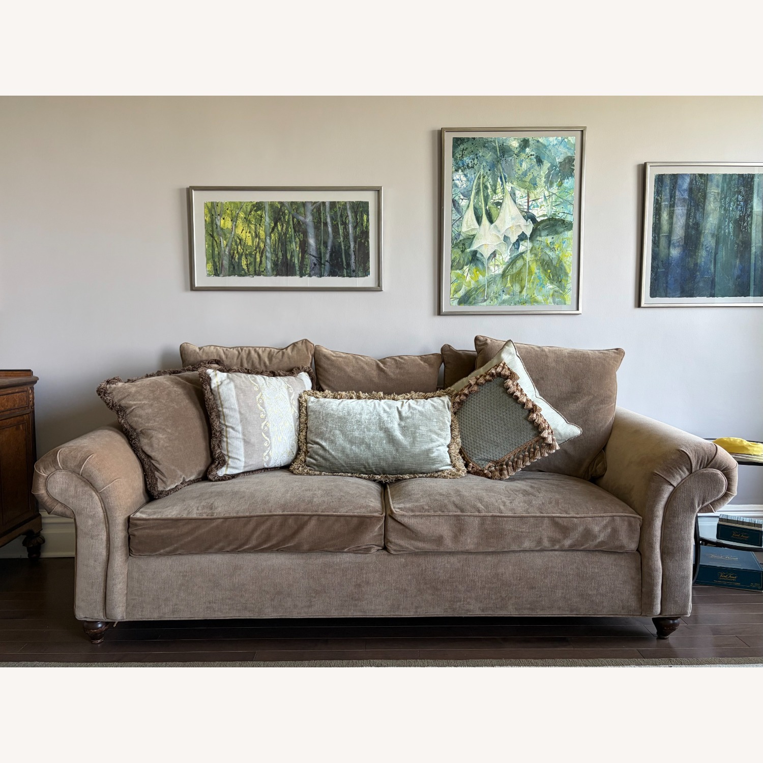 Domain Furniture Light Brown Fabric 2 Seater Sofa - image-2