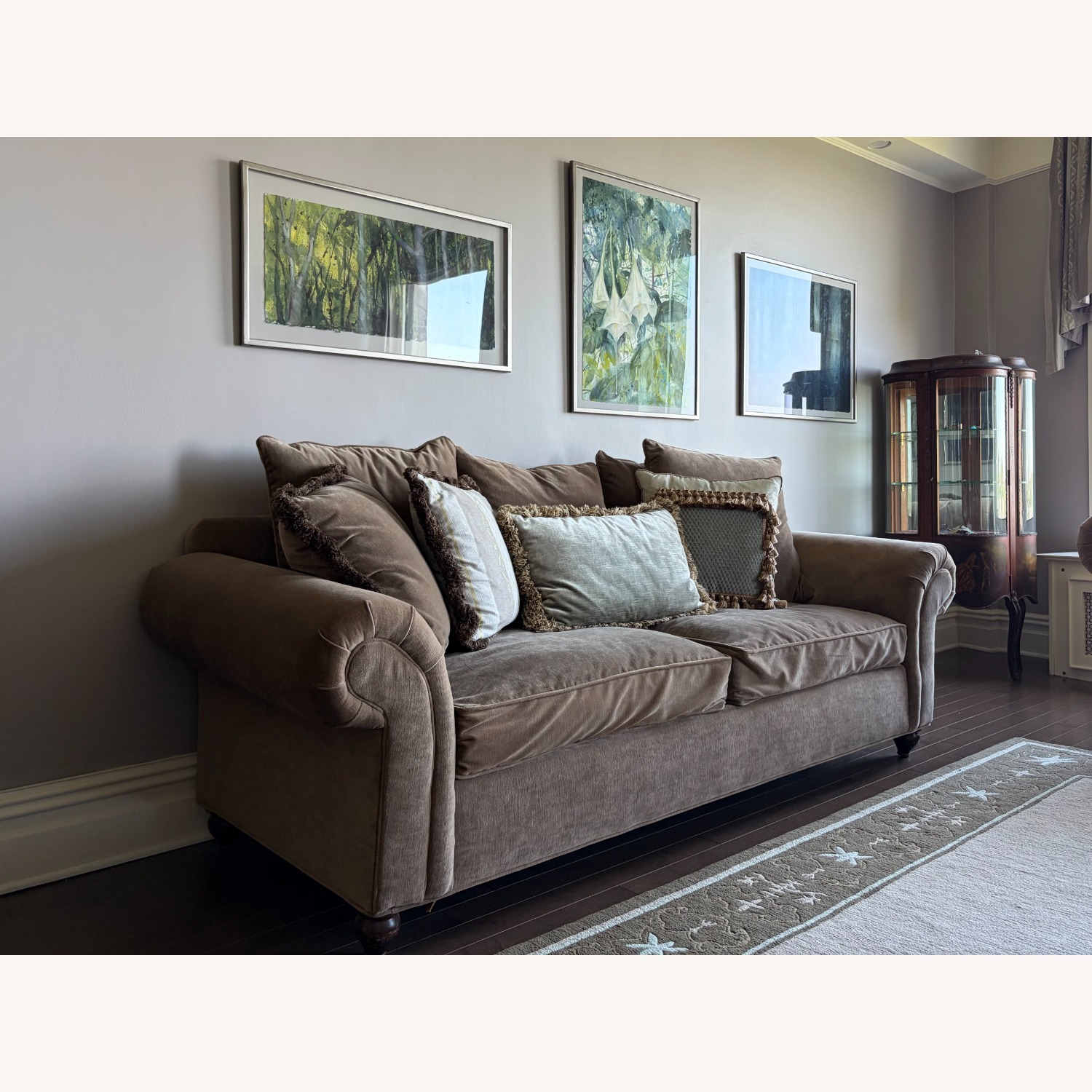 Domain Furniture Light Brown Fabric 2 Seater Sofa - image-3