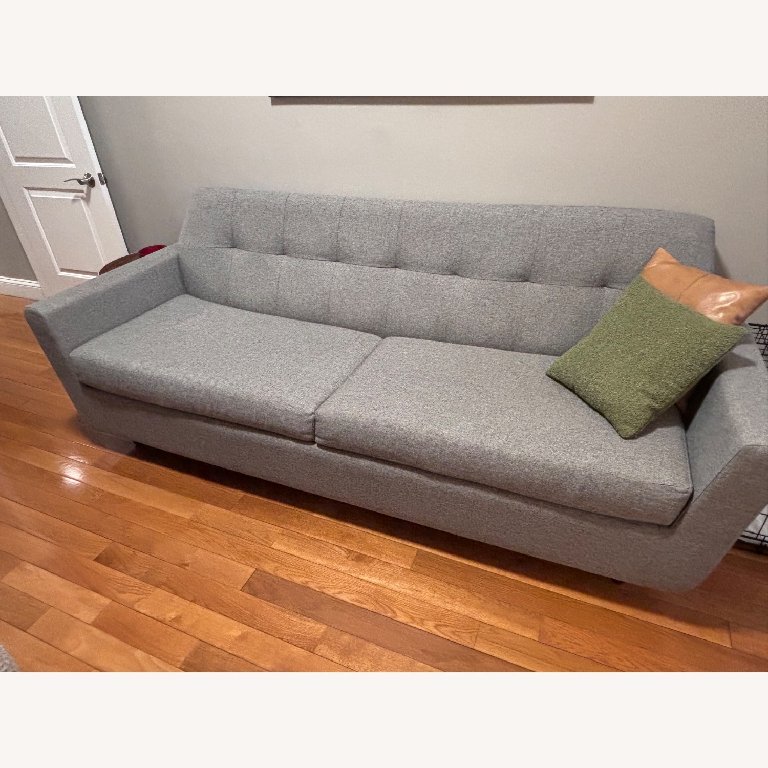 Joybird Hughes Light Gray Fabric Sleeper Sofa - image-2