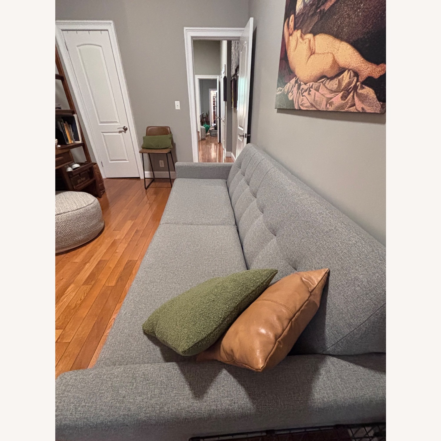 Joybird Hughes Light Gray Fabric Sleeper Sofa - image-4
