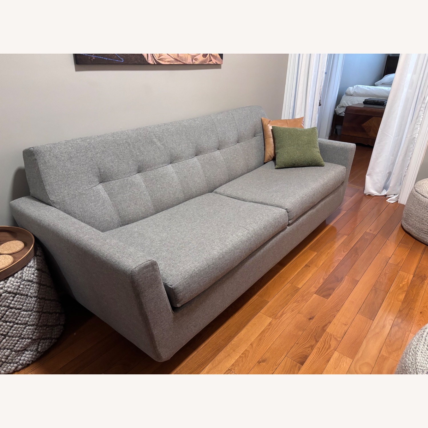 Joybird Hughes Light Gray Fabric Sleeper Sofa - image-1