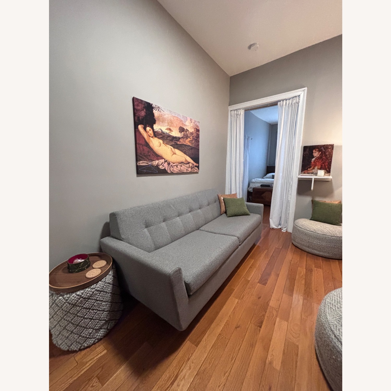 Joybird Hughes Light Gray Fabric Sleeper Sofa - image-3
