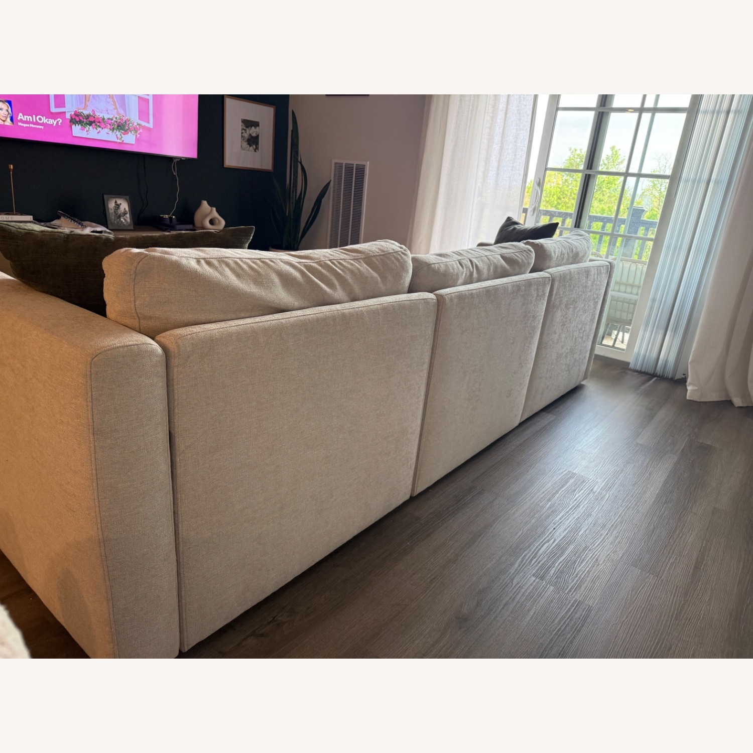 Chita Natural Fabric 3+ Piece Sectional - image-4