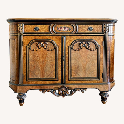 Used Vintage Sideboard with Detailed Woodwork for sale on AptDeco