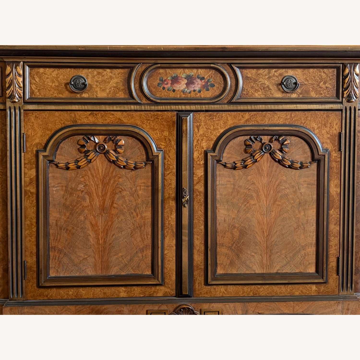 Vintage Sideboard with Detailed Woodwork - image-3