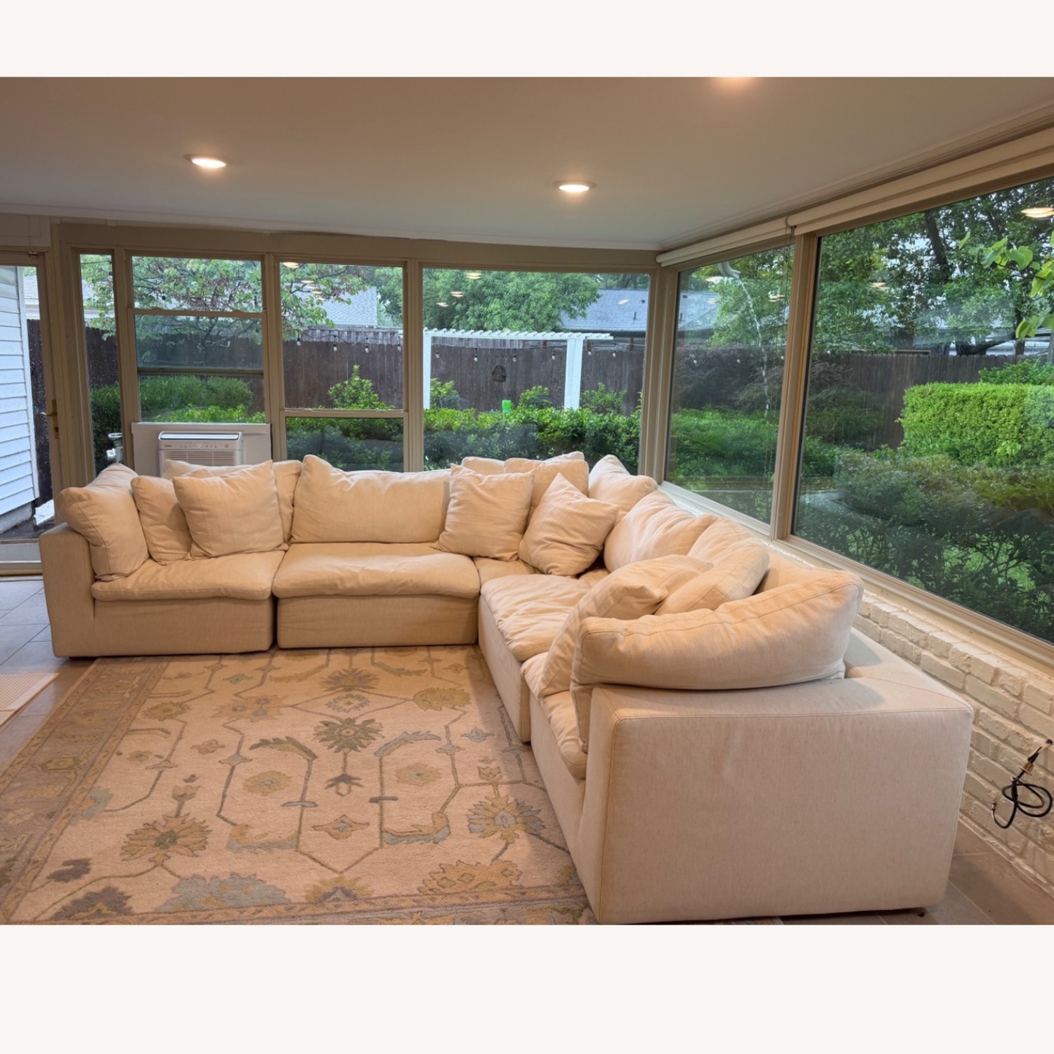 White 3+ Piece Sectional - image-2