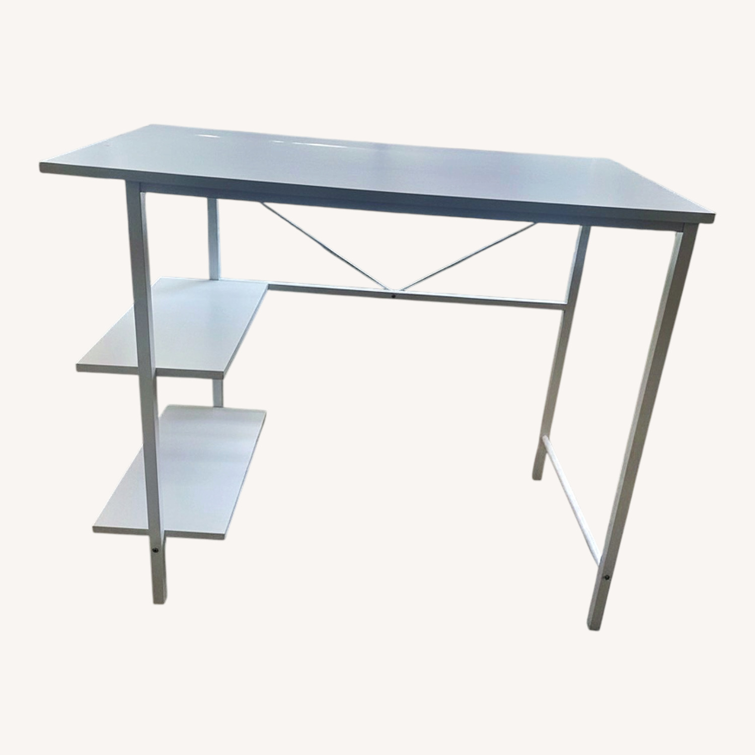 Small White Desk - image-0