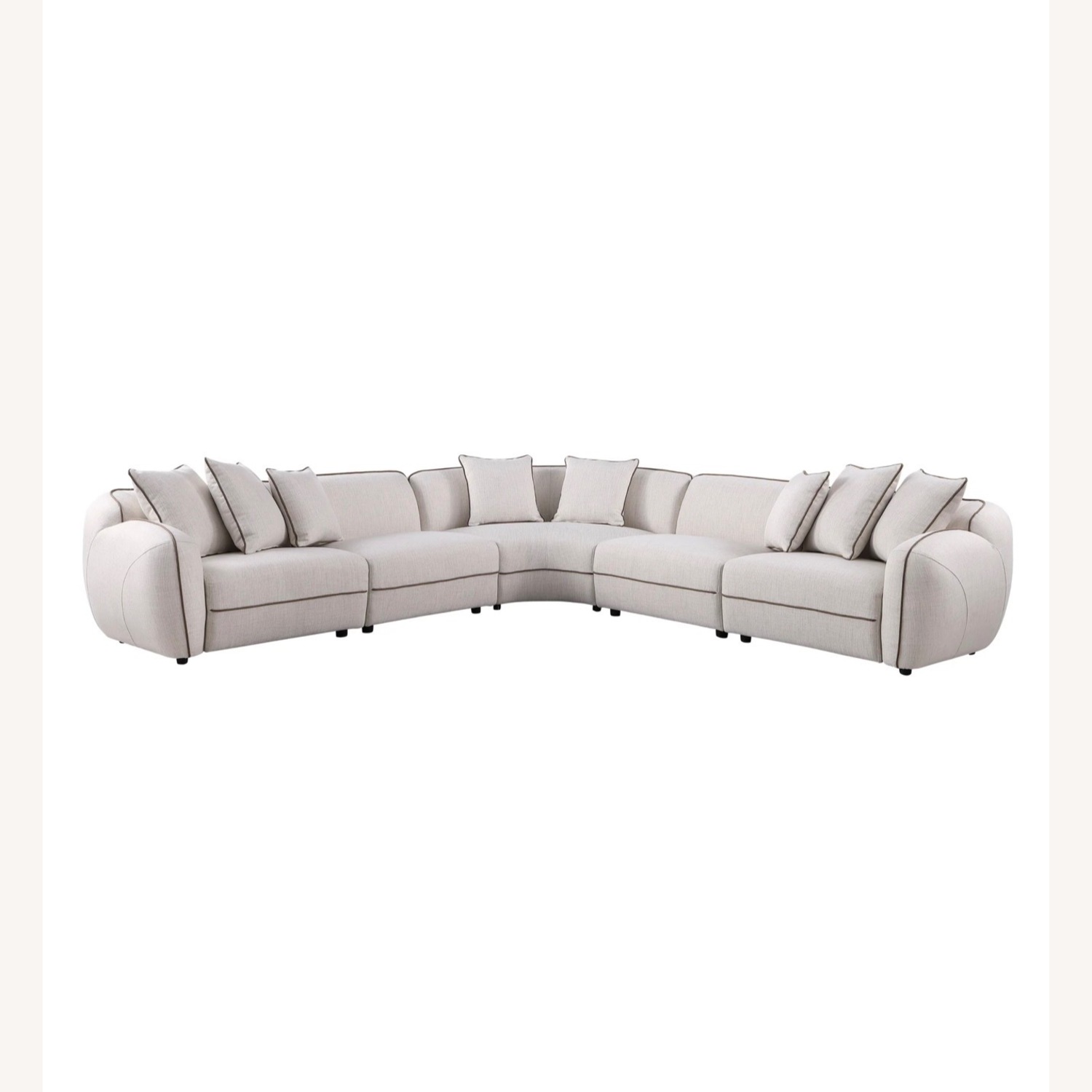 Mi-3002 Gaby Fabric 5- Piece Sectional - image-2
