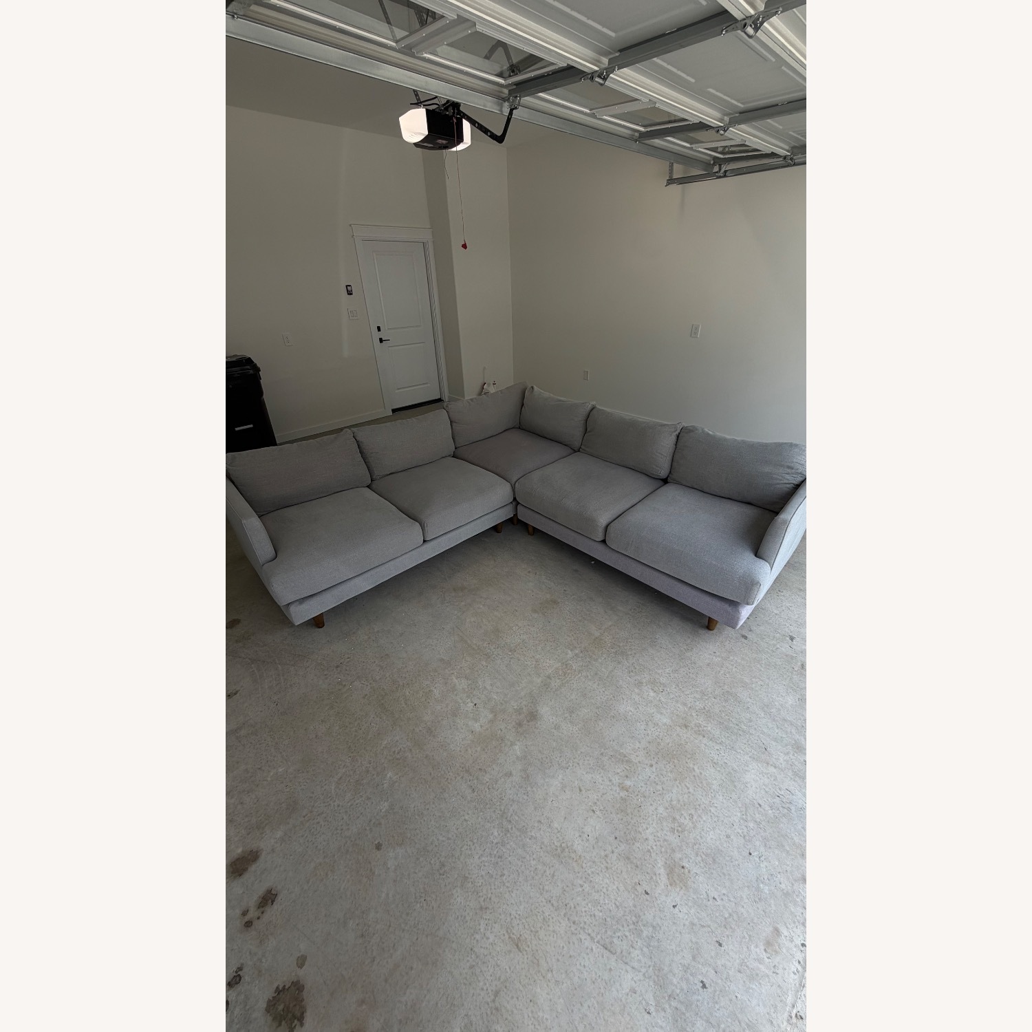 Living Spaces Adeline II Light Gray 3+ Piece Sectional - image-1