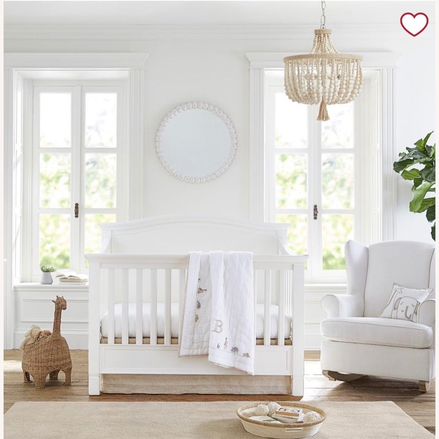 Pottery Barn Kids Giraffe Shaped Storage Basket - image-1