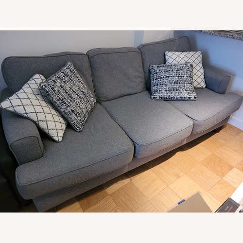 Used Alphie Light Gray Fabric 3+ Seater Sofa for sale on AptDeco