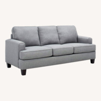 Alphie Light Gray Fabric 3+ Seater Sofa