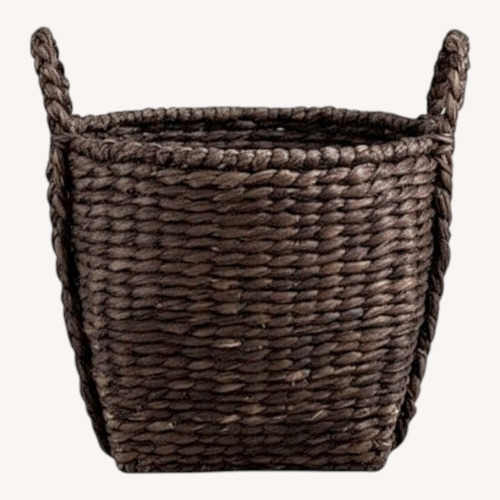 Used Crate & Barrel Natural Rattan Basket for sale on AptDeco
