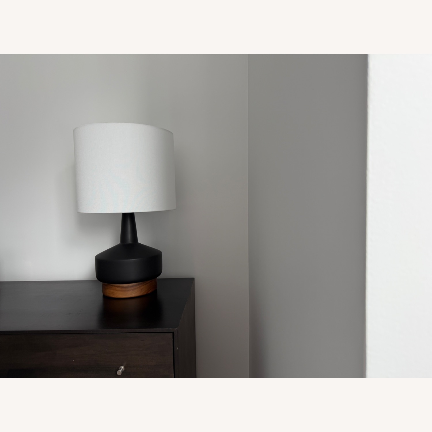 West Elm Wood & Ceramic Table Lamp (22") - image-7