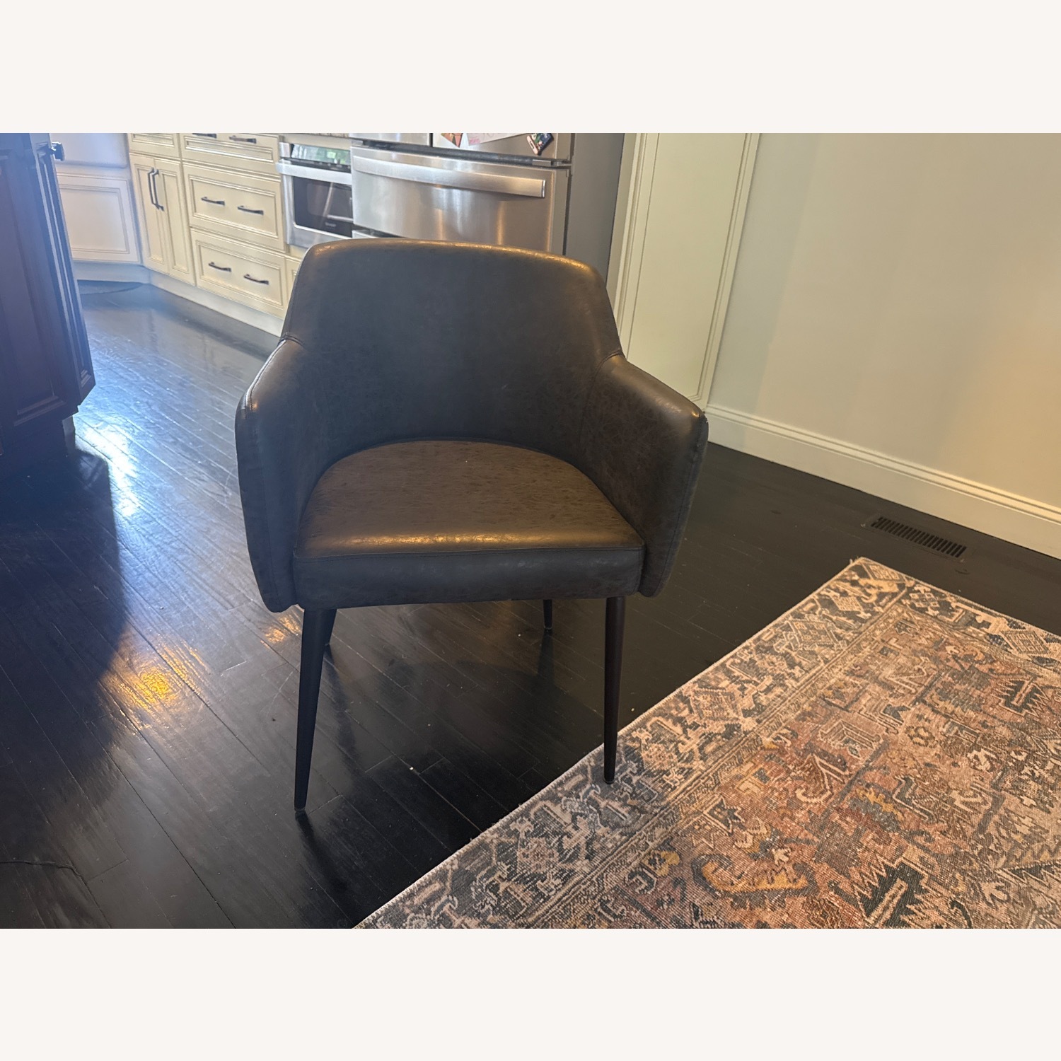 Dark Gray Accent Chairs - image-1
