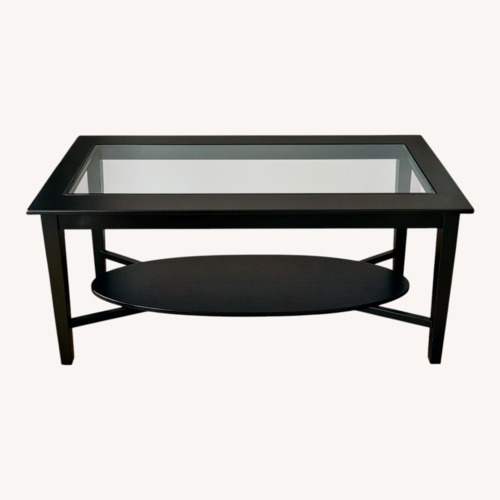 Used Elegant Wood and Glass Console Table for sale on AptDeco