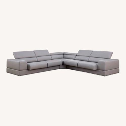 Used Pella Italian Leather Match Sectional for sale on AptDeco