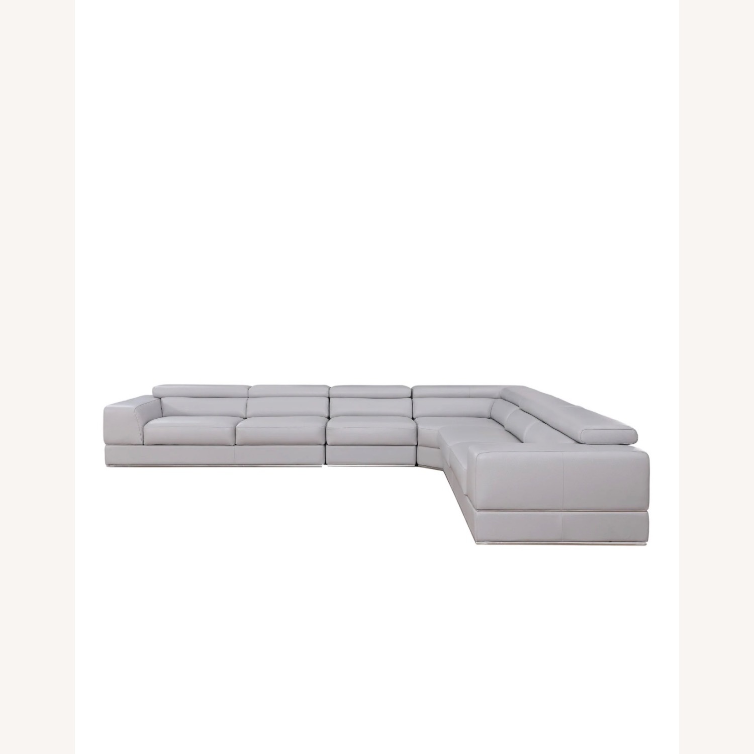 Pella Italian Leather Match Sectional - image-5