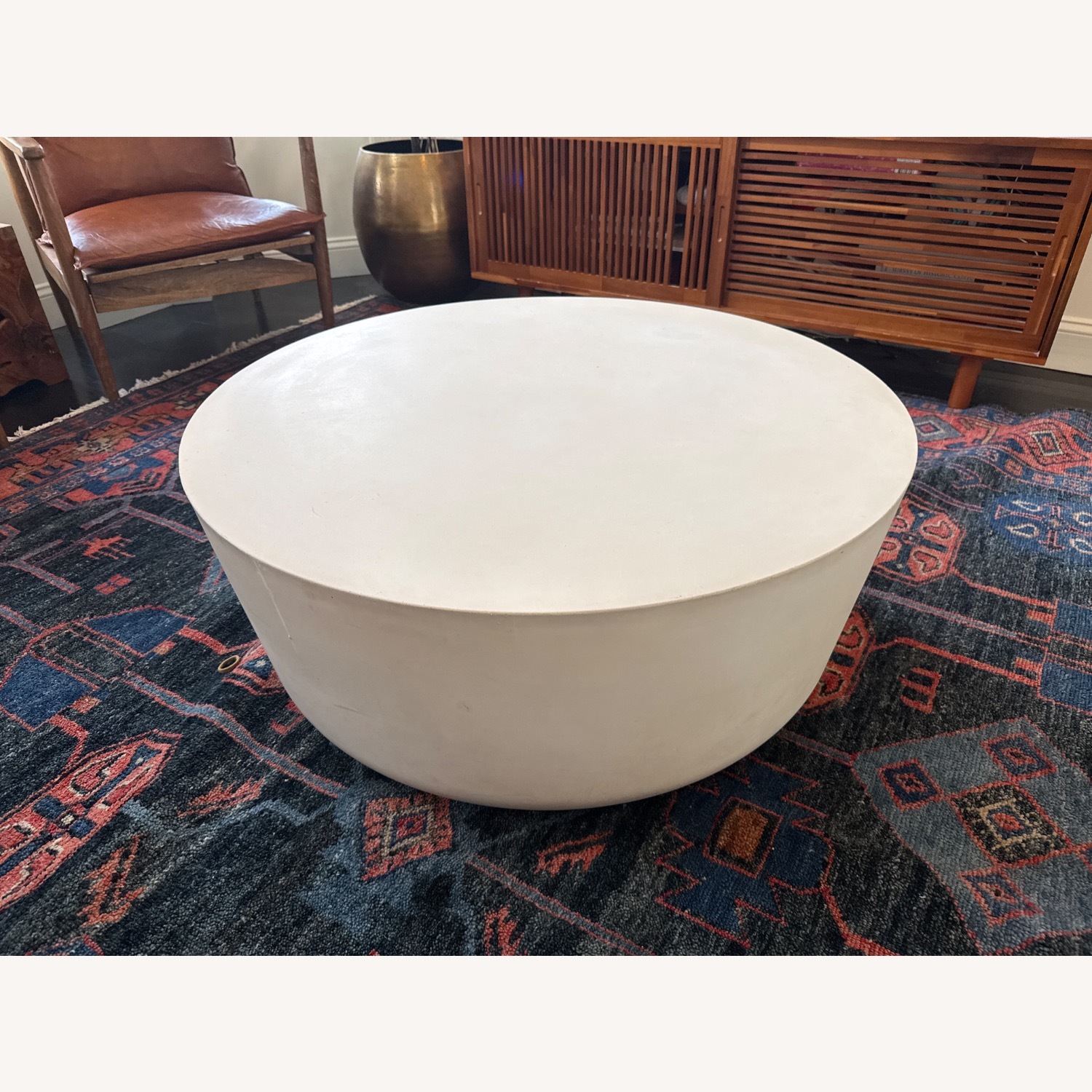 CB2 White Coffee Table - image-1