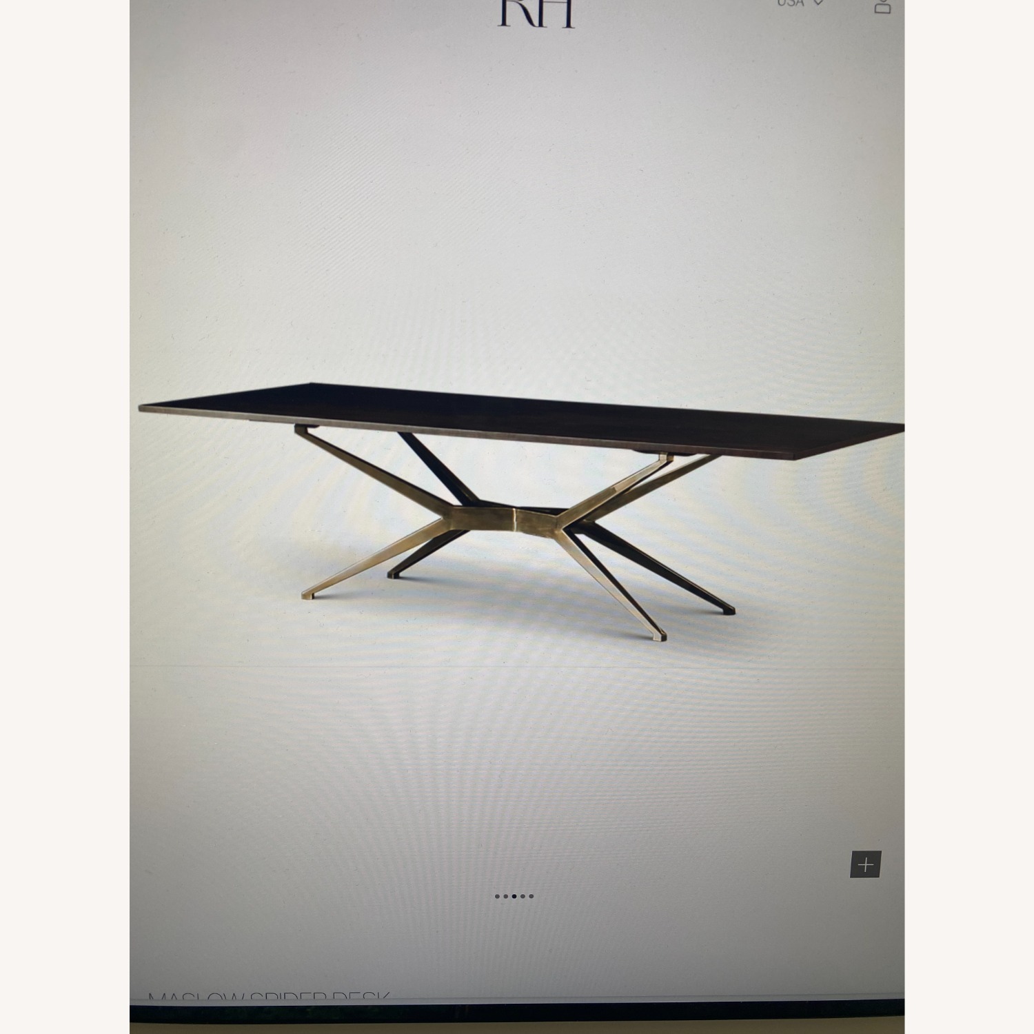 Restoration Hardware Maslow Spider Rectangular Dining Table  - image-5