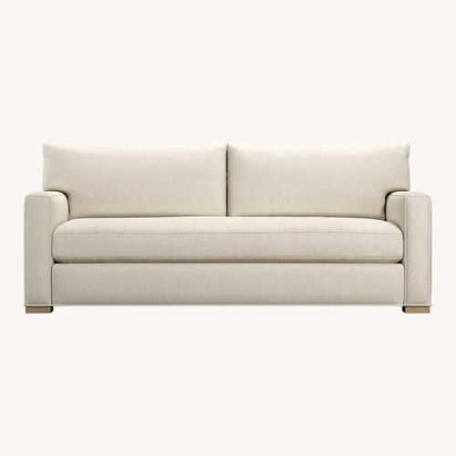 Used Crate & Barrel Pearl Axis Bench Sofa for sale on AptDeco