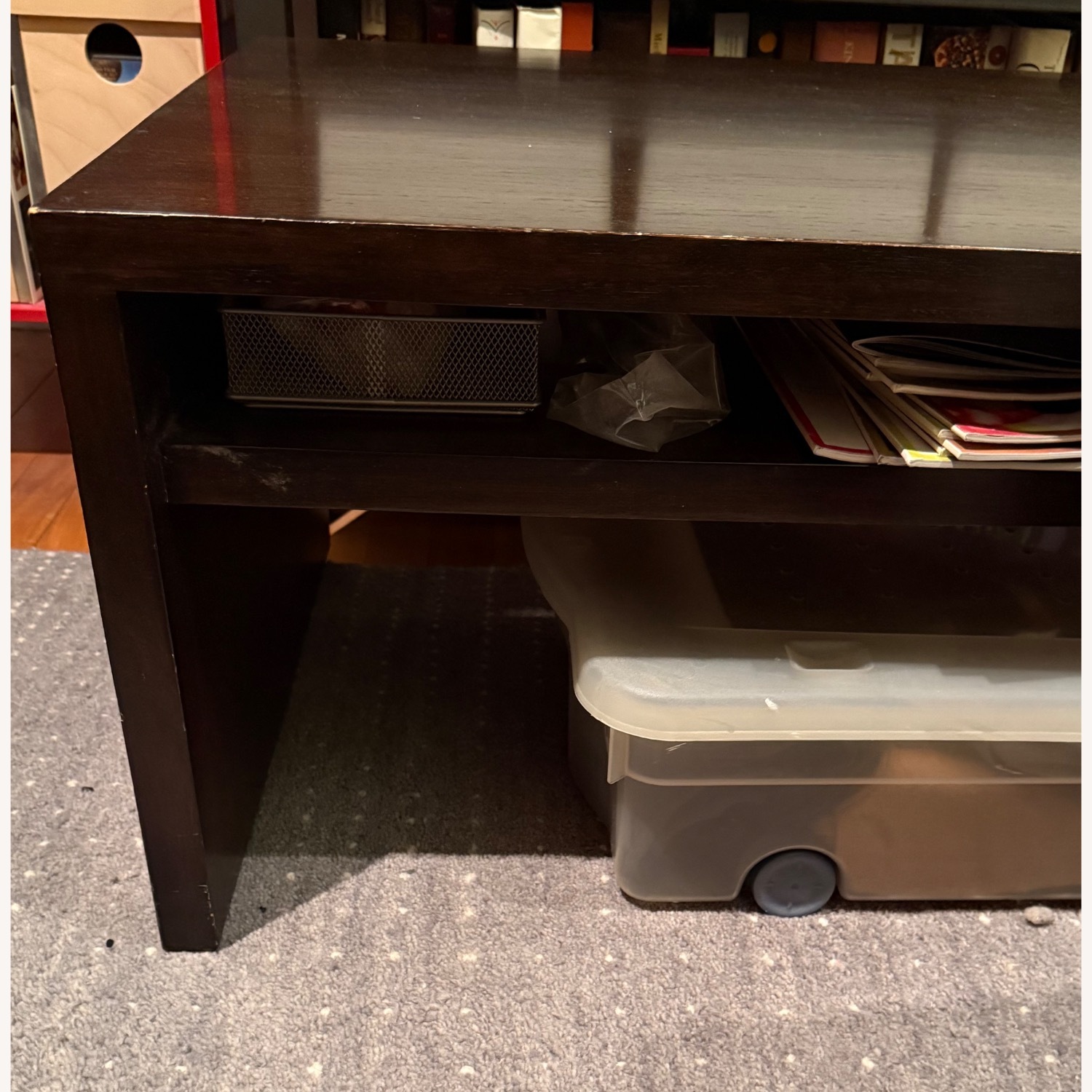 Room & Board Fairfax Dark Brown Wood Coffee Table - image-3
