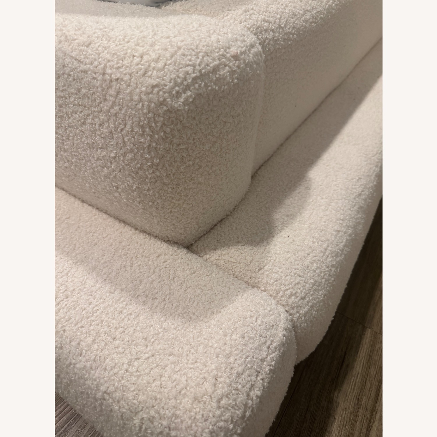 Wrought Studios Hoffarth White Fabric King Bed - image-3