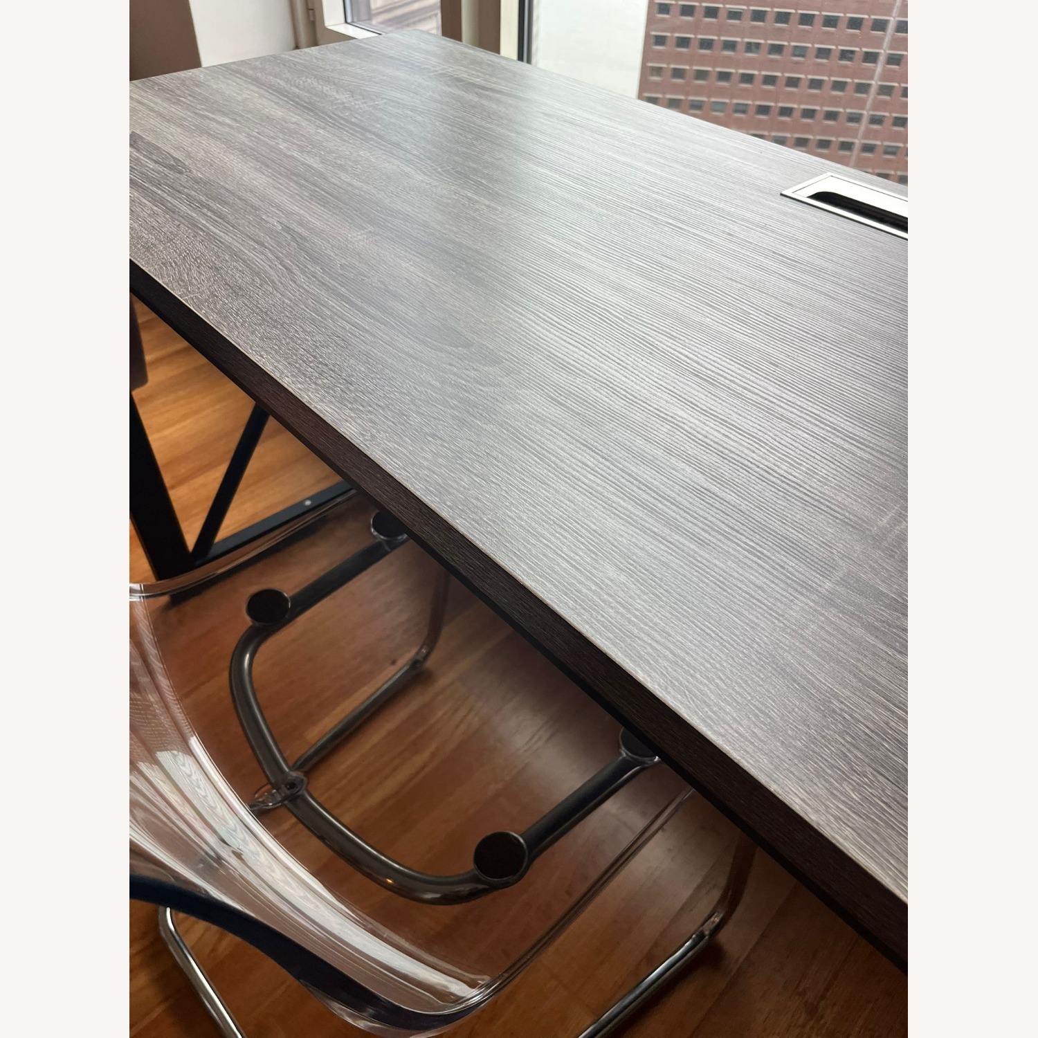 Dark Brown Wood Desk - image-4
