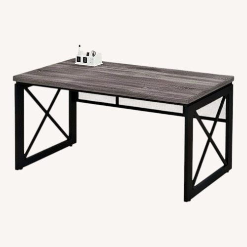 Used Dark Brown Wood Desk for sale on AptDeco