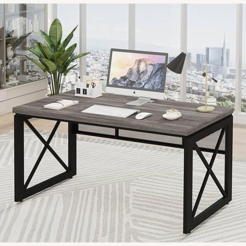 Used Dark Brown Wood Desk for sale on AptDeco