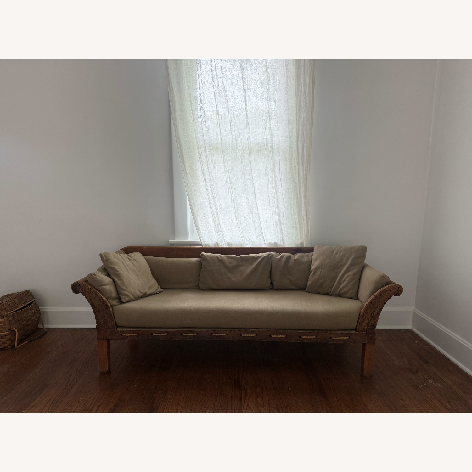 Rare Antique 19th-Century New England Rope Sofa - image-1