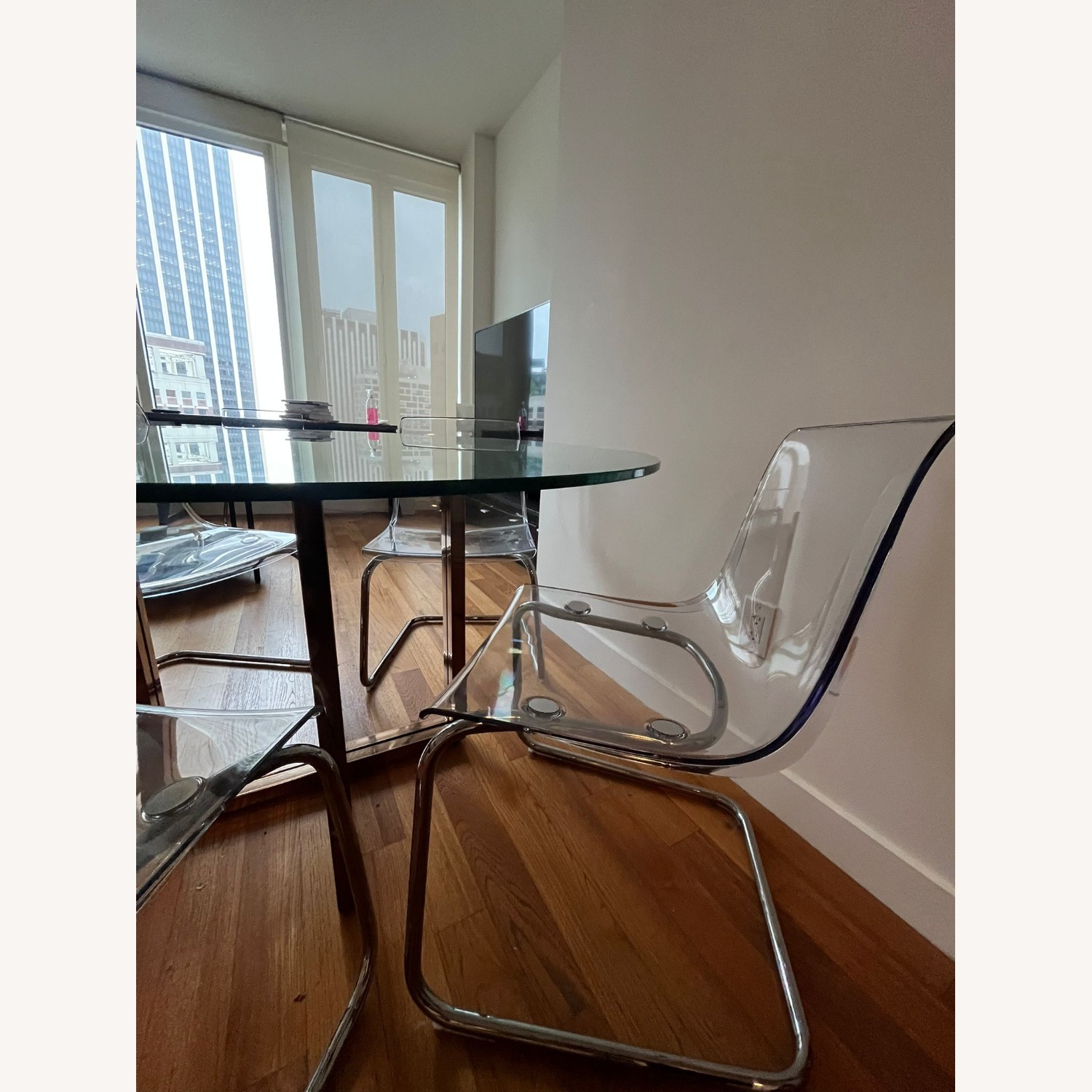 CB2 Transparent Dining Chairs - image-2