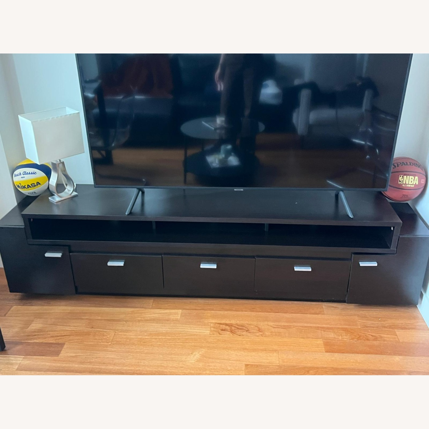 ioHOMES Coley Dark Brown Modern 3-Drawer TV Stand - image-5