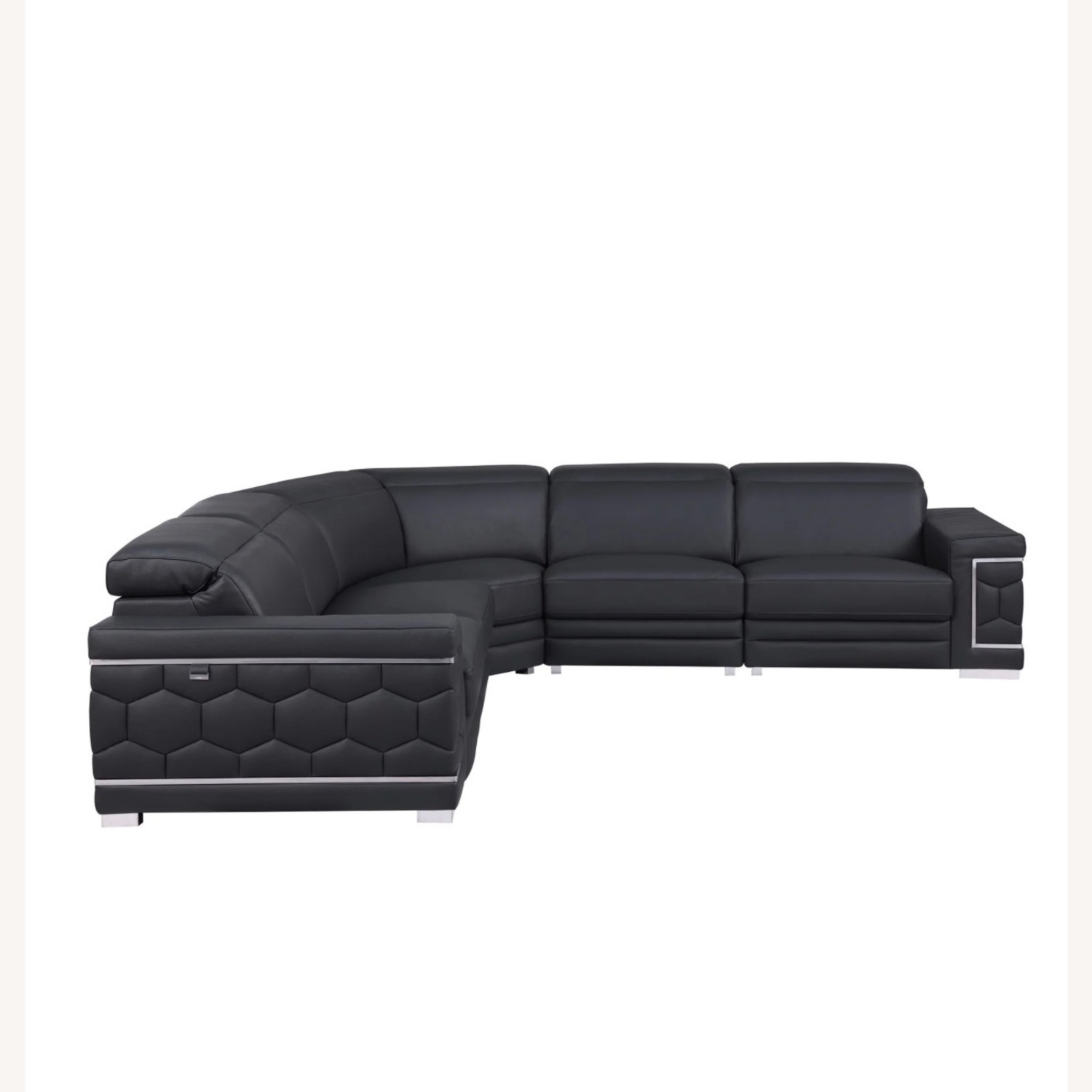 Favo Italian Leather Match Sectional - image-2