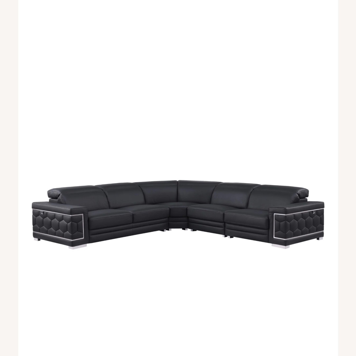 Favo Italian Leather Match Sectional - image-1