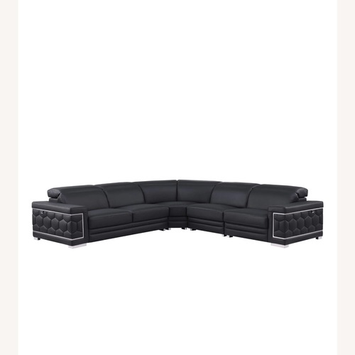 Used Favo Italian Leather Match Sectional for sale on AptDeco