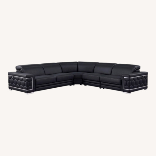 Used Favo Italian Leather Match Sectional for sale on AptDeco