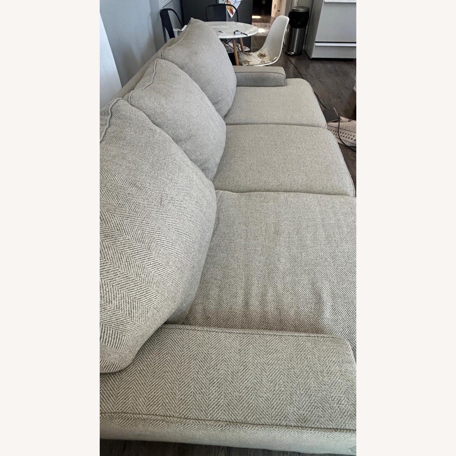 Light Gray Fabric 3+ Piece Sectional - image-3