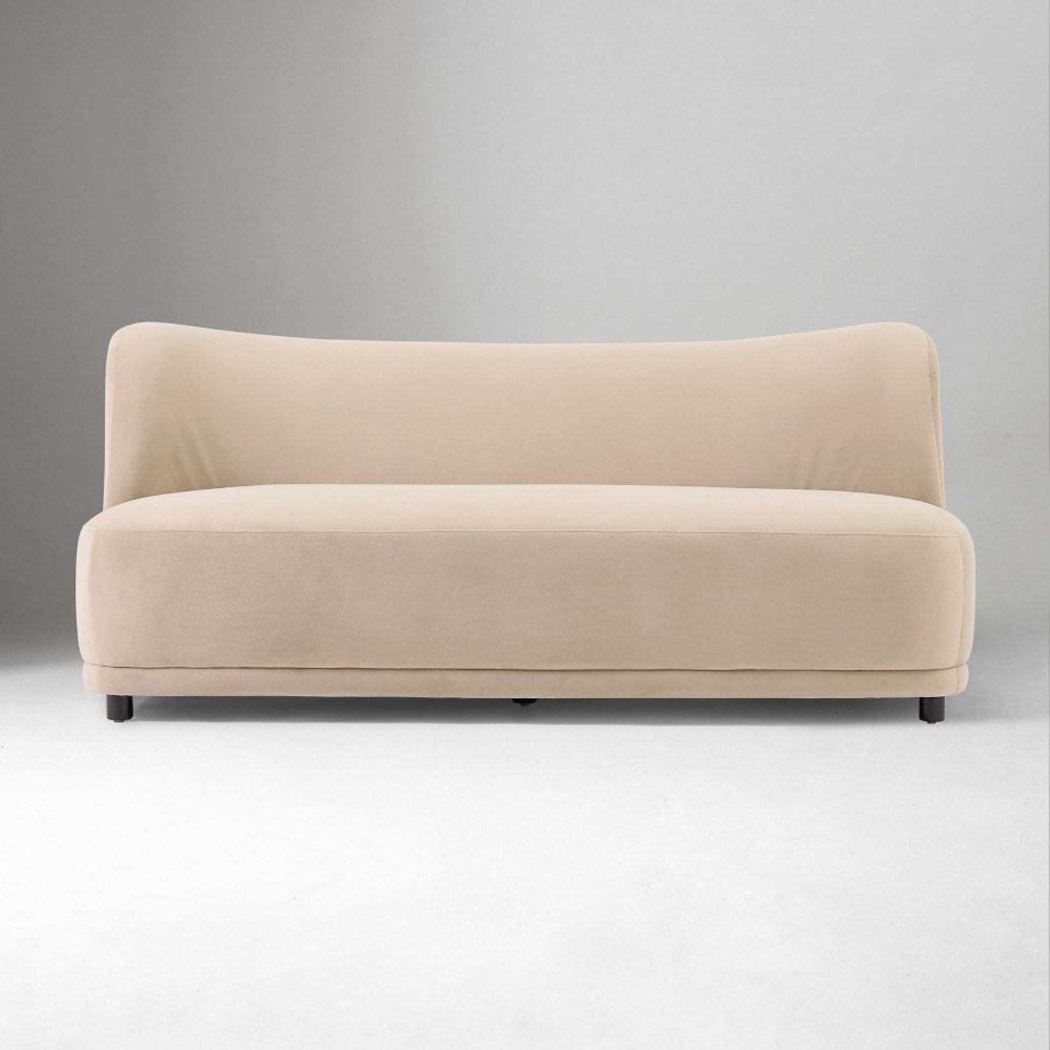 West Elm Mella Light Gray Velvet Loveseat - image-7