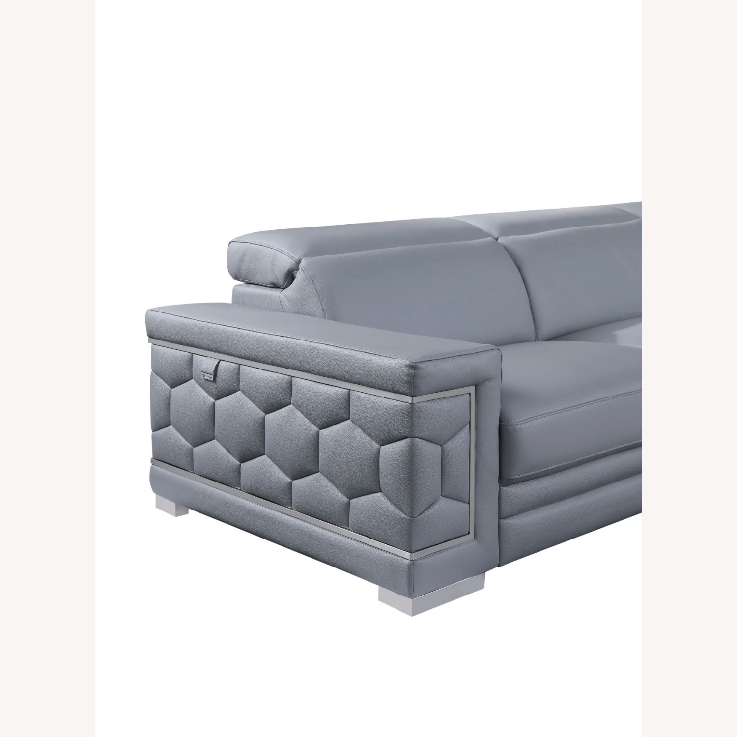 Favo Italian Leather Match Sectional - image-4