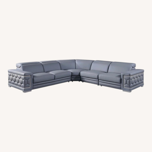 Used Favo Italian Leather Match Sectional for sale on AptDeco